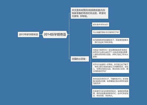 2014新学期寄语