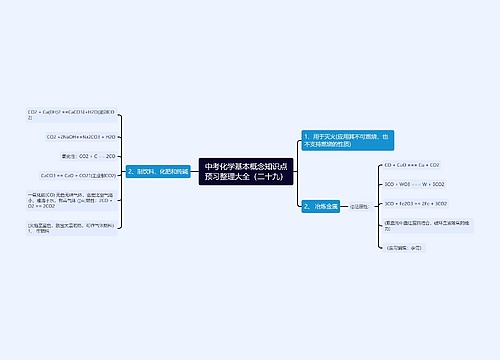 中考化学基本概念知识点预习整理大全（二十九）