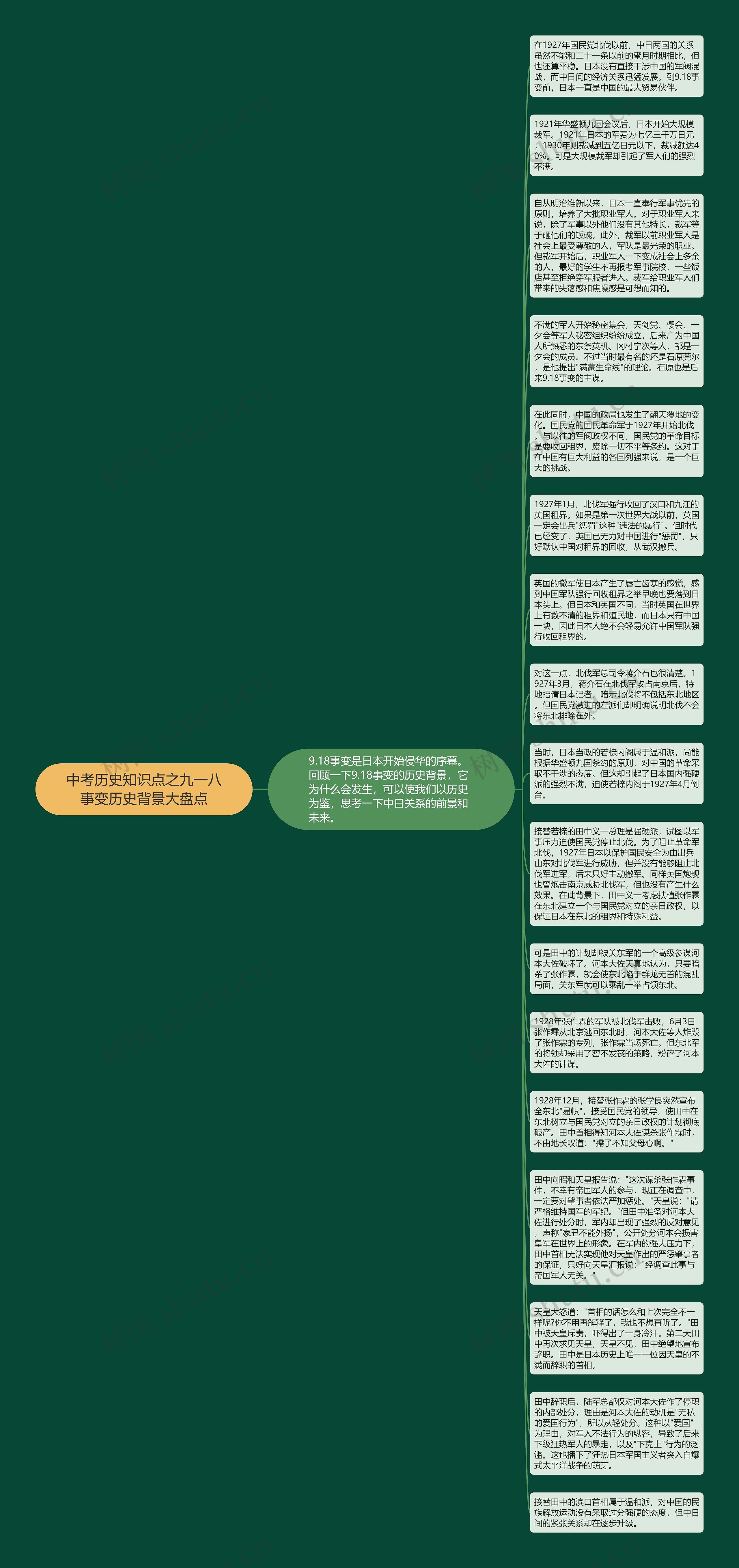 中考历史知识点之九一八事变历史背景大盘点