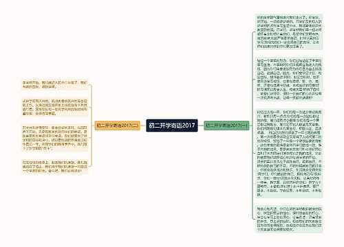 初二开学寄语2017