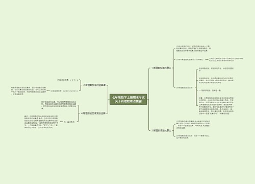 七年级数学上册期末考试关于有理数难点集锦