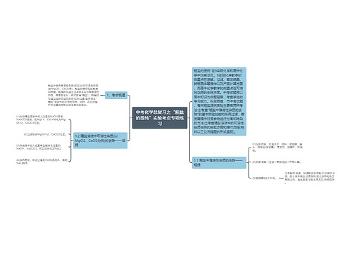 中考化学总复习之“粗盐的提纯”实验考点专项练习