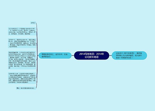 2014马年寄语：2014年公司新年寄语