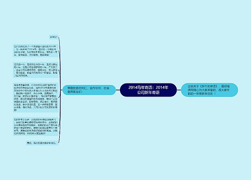 2014马年寄语：2014年公司新年寄语