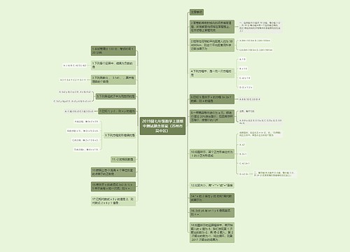 2019届七年级数学上册期中测试题含答案(苏州市吴中区) 2019届七年级数学上册期中测试题含答案(苏州市吴中区)