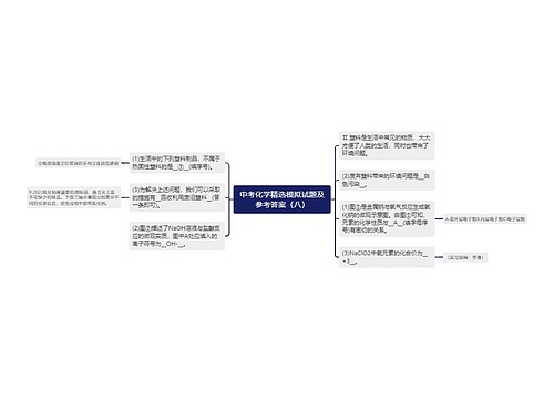 中考化学精选模拟试题及参考答案（八）