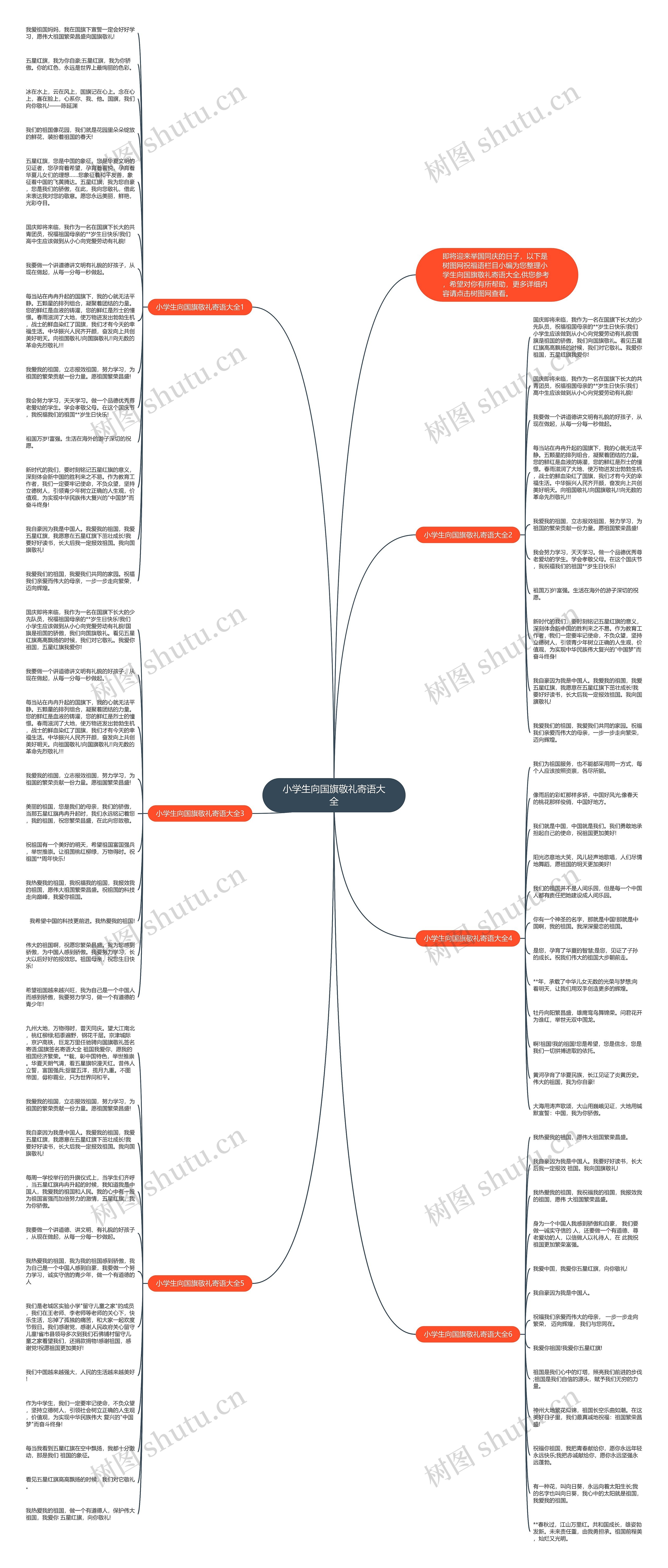 小学生向国旗敬礼寄语大全思维导图