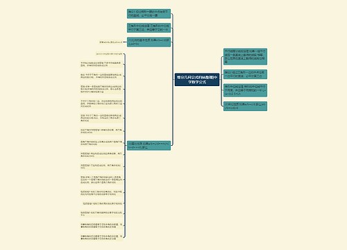 等分几何公式归纳整理|中学数学公式