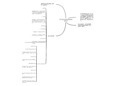 2023初三化学关于空气的知识点