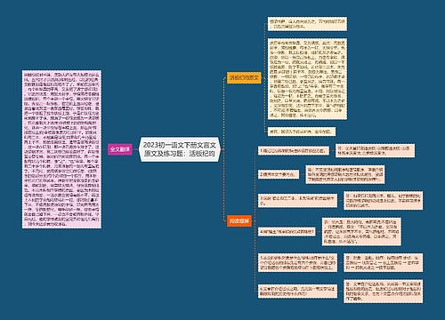 2023初一语文下册文言文原文及练习题：活板纪昀