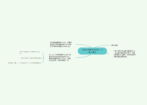 中考化学复习知识点：计算小擂台