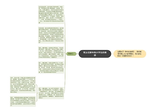 班主任新年给小学生的寄语