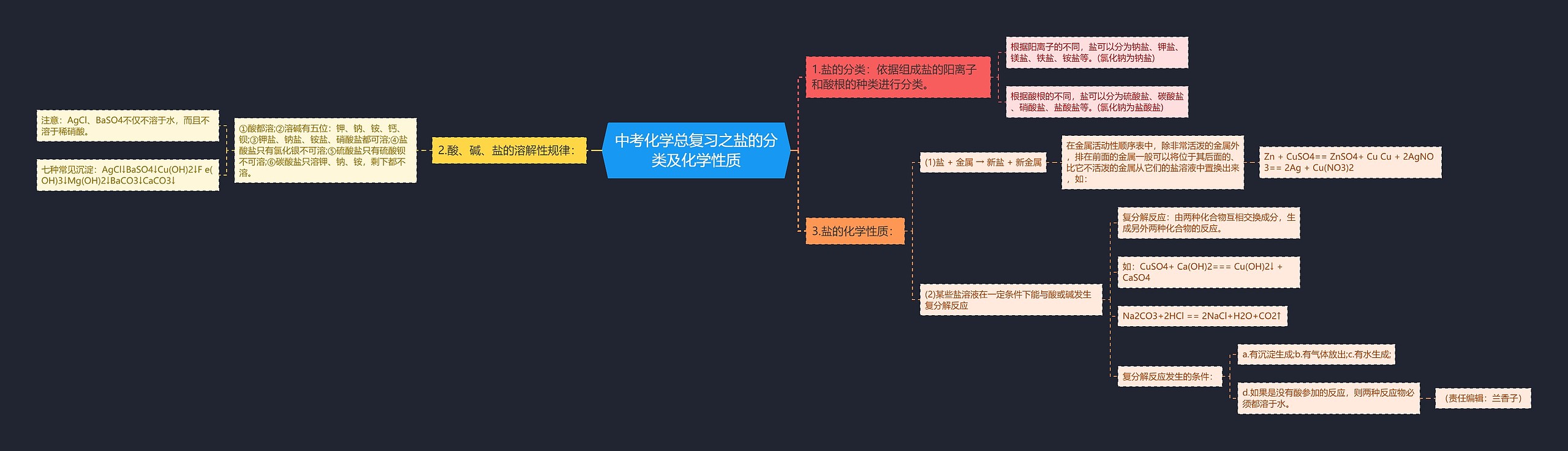 中考化学总复习之盐的分类及化学性质