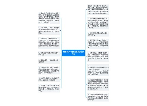 最新情人节微信语录文案15条