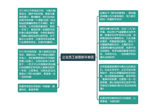 企业员工感恩新年寄语