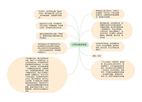 小学生家长寄语