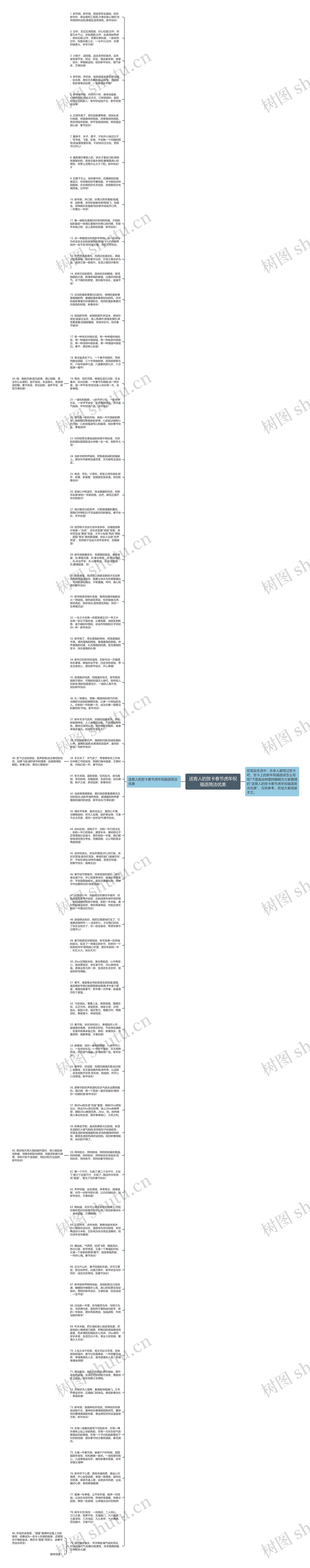 送客人的贺卡春节虎年祝福语简洁优美思维导图