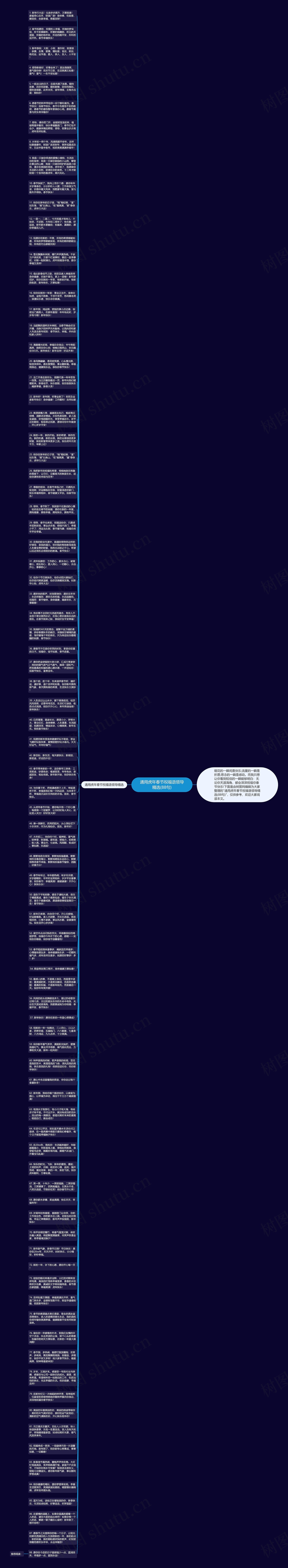 通用虎年春节祝福语领导精选(88句)思维导图