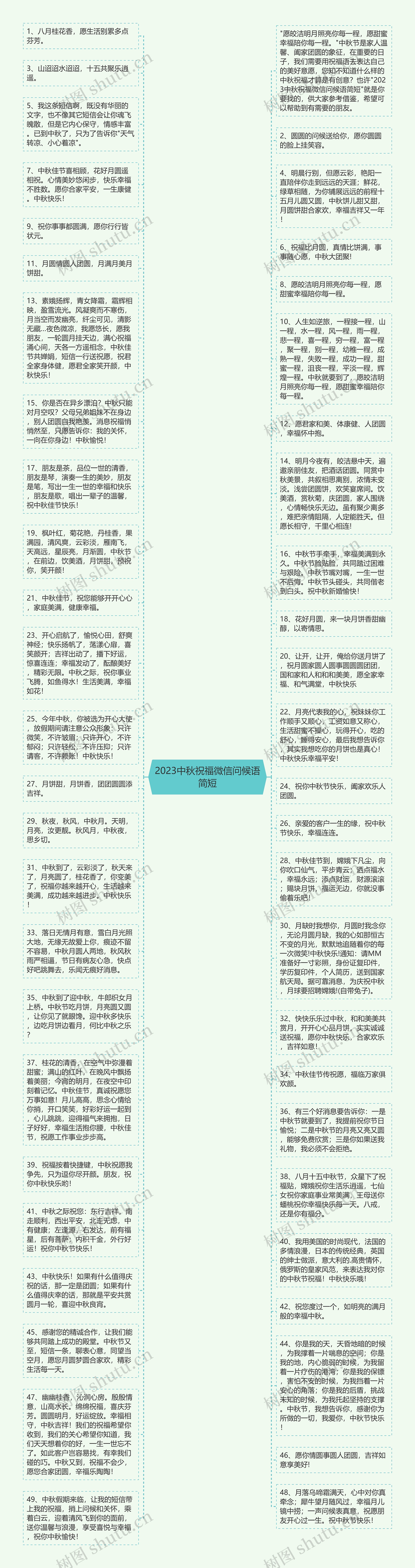 2023中秋祝福微信问候语简短