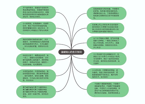 温暖贴心的生日贺词