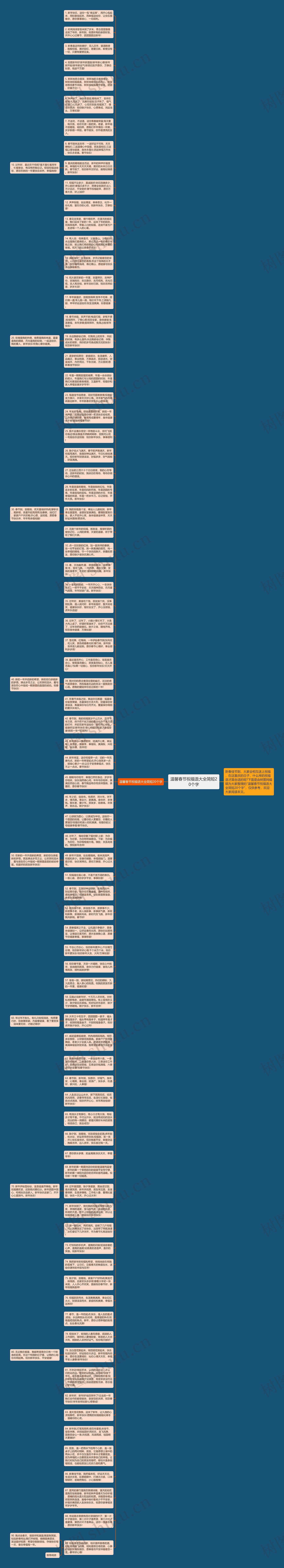 温馨春节祝福语大全简短20个字思维导图