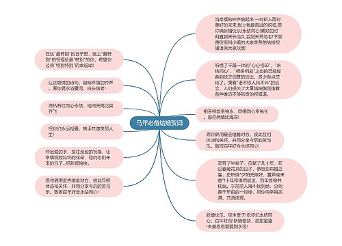 马年必备结婚贺词