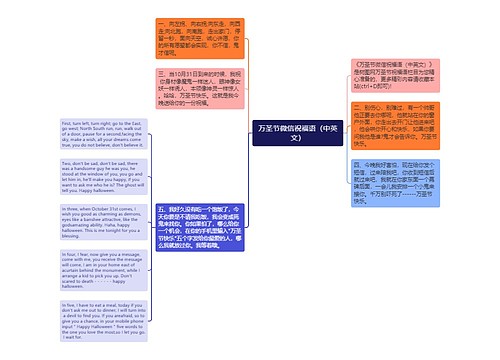 万圣节微信祝福语（中英文）