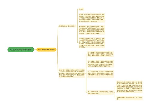 幼儿大班开学家长寄语