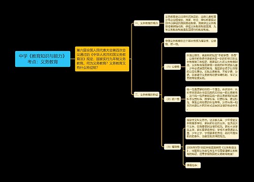 中学《教育知识与能力》考点：义务教育