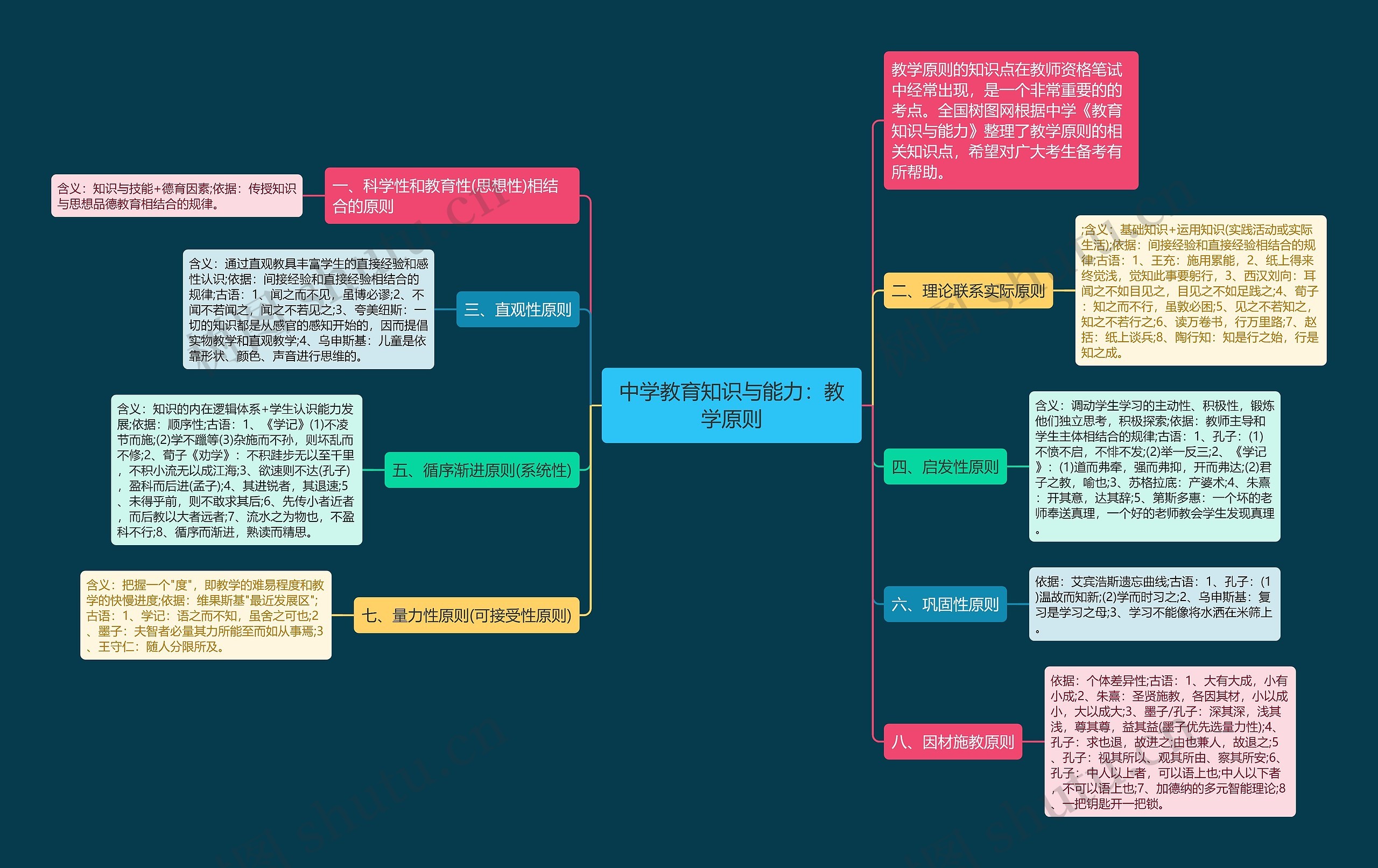 中学教育知识与能力：教学原则