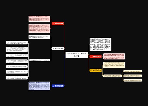 小学教师资格证：教师角色转变