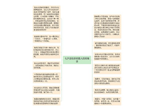 七夕送给亲密爱人的祝福语