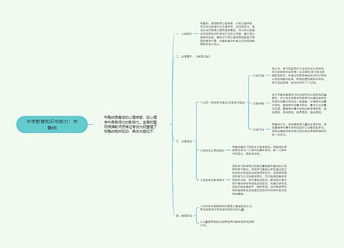 中学教育知识与能力：布鲁纳