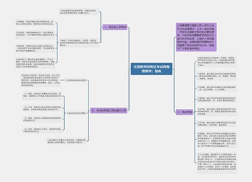 全国教师资格证考试网整理推荐：税收