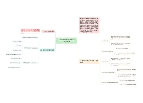 幼儿园保教知识与能力：幼小衔接