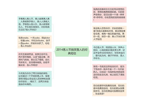 2014愚人节搞笑整人的经典短信