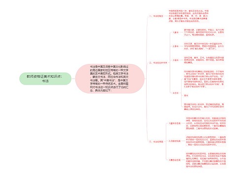 教师资格证美术知识点：书法