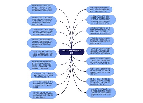 2015元旦给晚辈的祝福语集锦思维导图