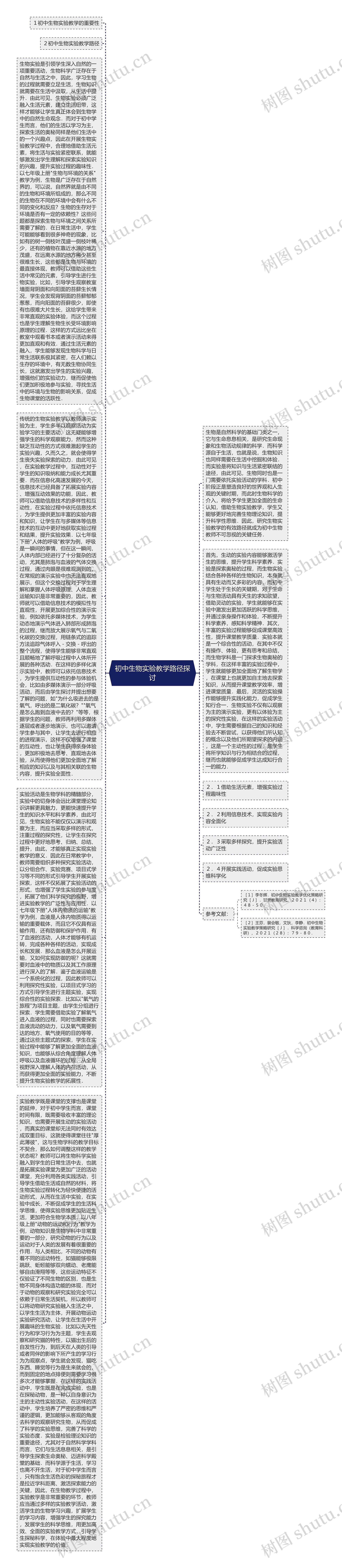 初中生物实验教学路径探讨