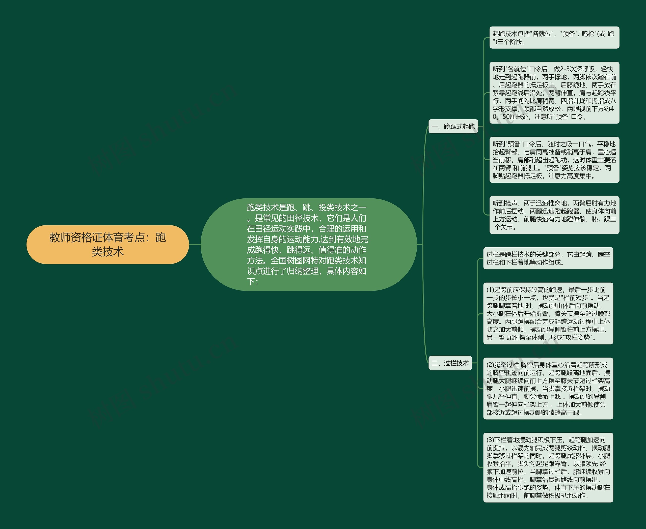 教师资格证体育考点：跑类技术