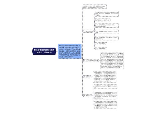 教师资格证信息技术常考知识点：系统软件思维导图