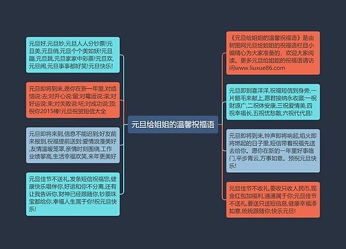元旦给姐姐的温馨祝福语