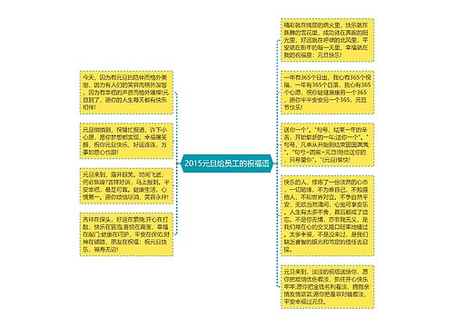 2015元旦给员工的祝福语思维导图