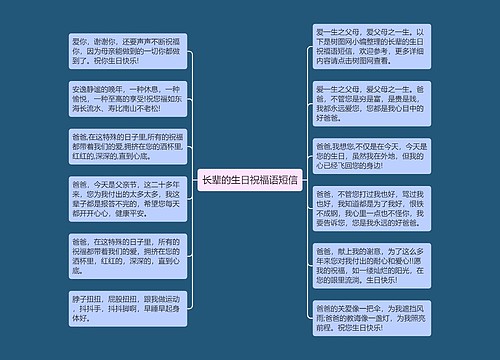 长辈的生日祝福语短信