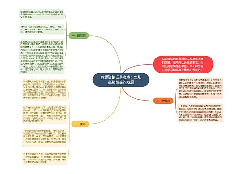 教师资格证易考点：幼儿高级情感的发展