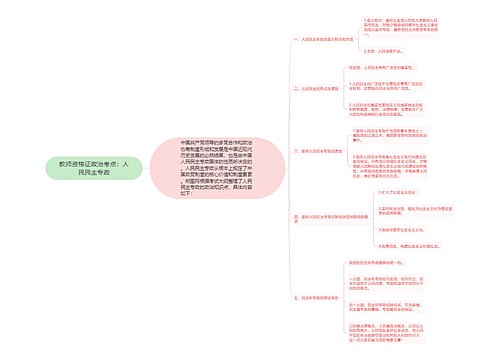 教师资格证政治考点：人民民主专政