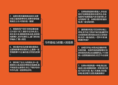 马年最给力的整人短信息