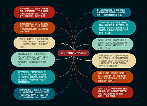 端午节给妹妹的祝福语