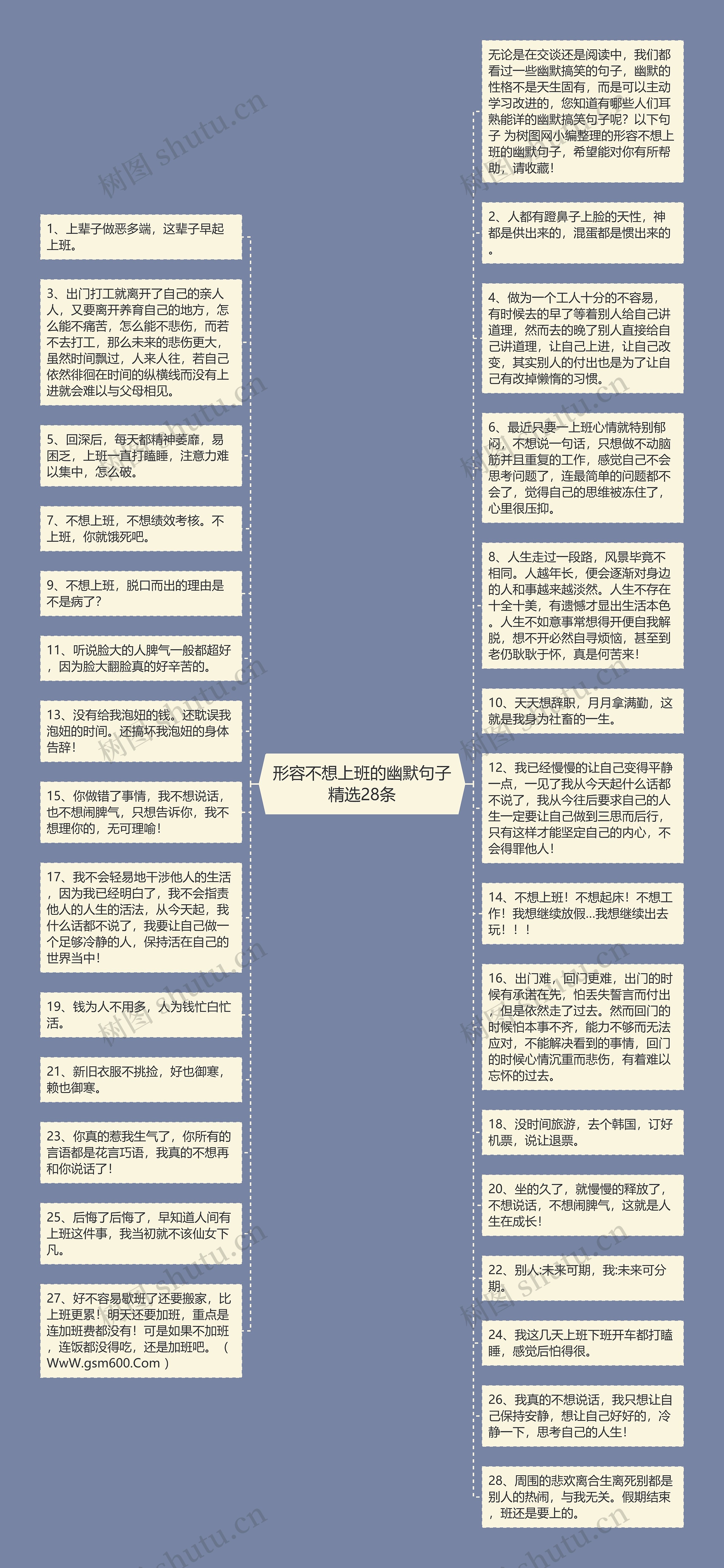 形容不想上班的幽默句子精选28条