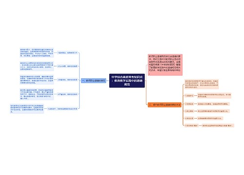 中学综合素质常考知识点：教育教学实践中的道德规范